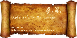Györök Marianna névjegykártya