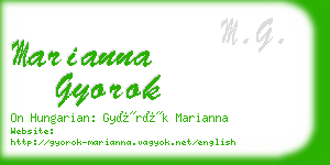 marianna gyorok business card